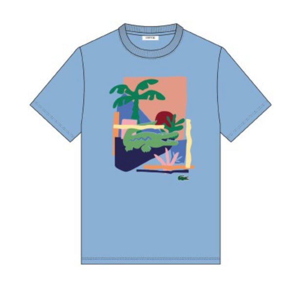 Men’s Lacoste Palm Beach Tee In Blue