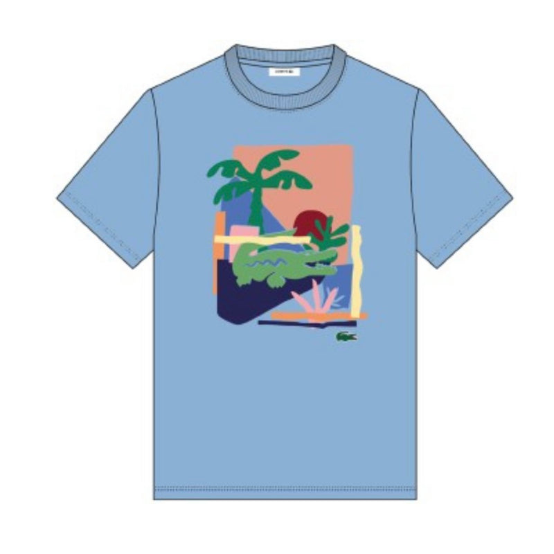 Men’s Lacoste Palm Beach Tee In Blue