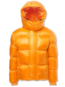 Jordan Craig Puffer Hooded Orange Kids Jacket