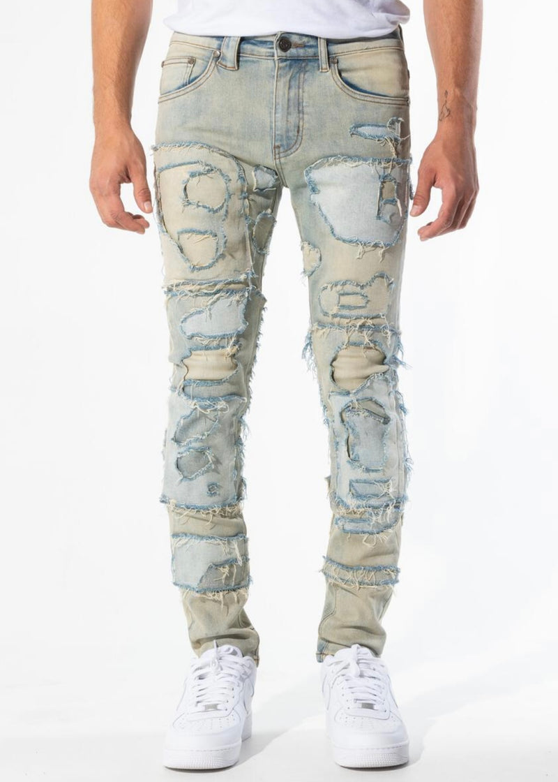 Gala Faded Steel Blue Crumb Jeans