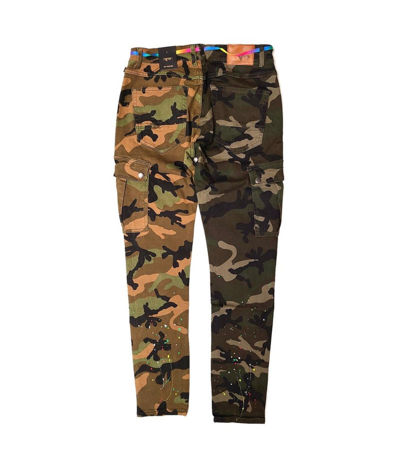 Kleep Men’s Two Tone Camo Jeans